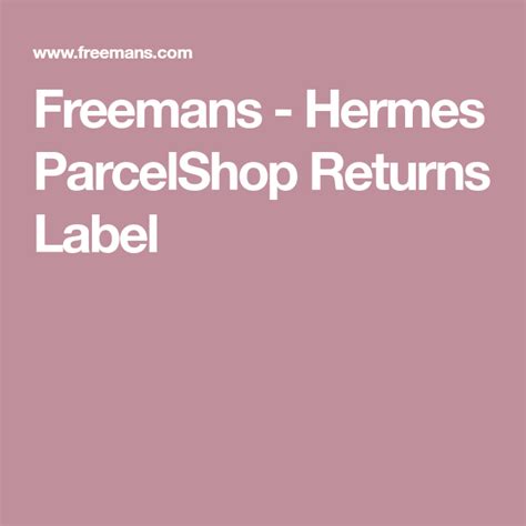 freemans return label